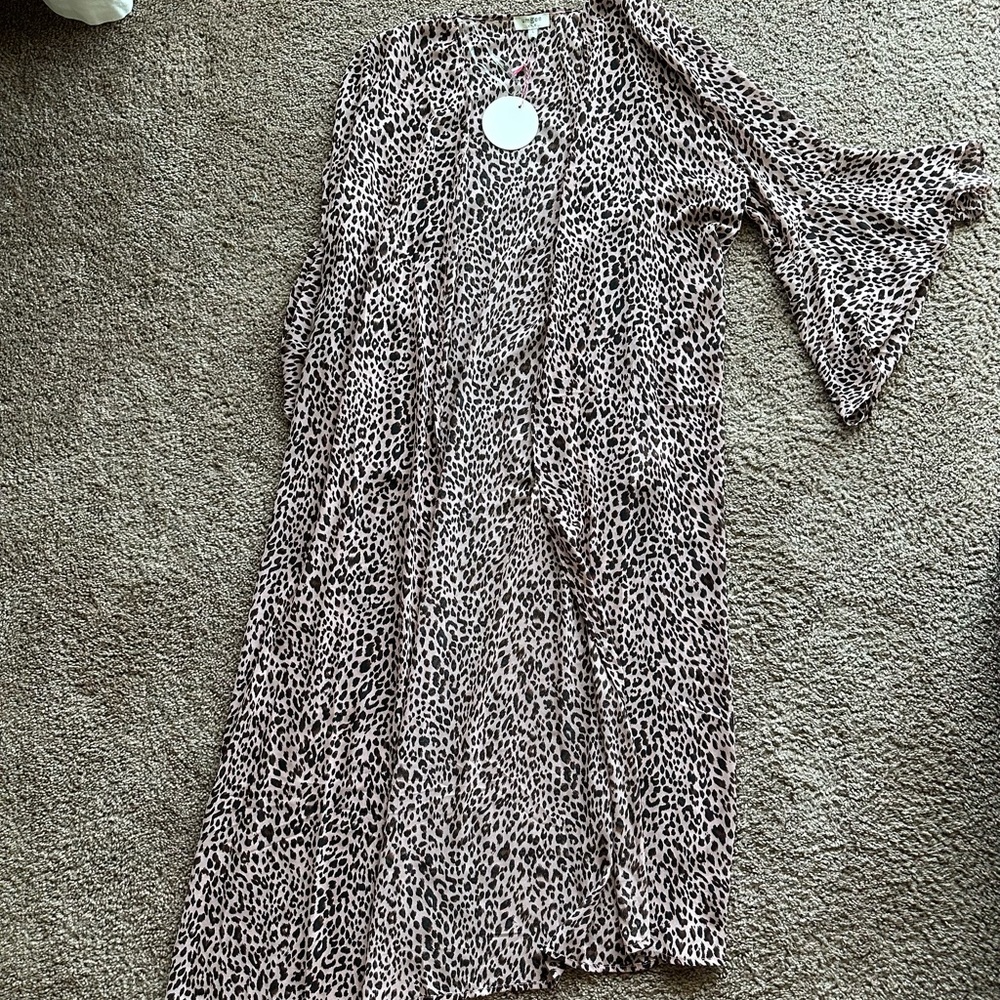 Leopard Print Duster/Kimono